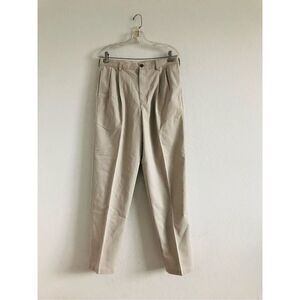L L Beam classic  fit  men's pants beige size33/34 100% cotton 0008
